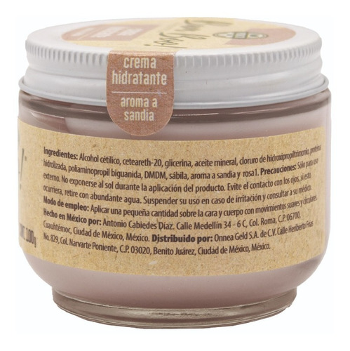 Imagen 5 de 8 de Crema Hidratante Sandía Para Cara Y Cuerpo 100g Bam Boo!