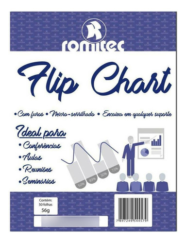 Bloco Flip Chart 56gr 64x88cm C50 Fls Spiral