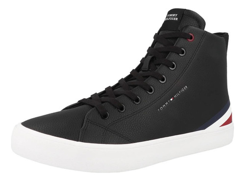 Tenis Tommy Hilfiger De Cuero En Bota Caballero Vulc Piel