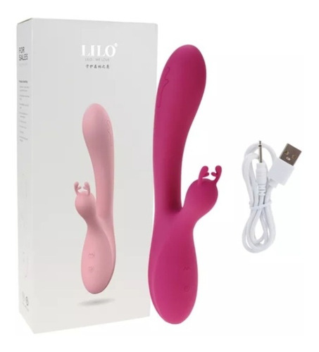 Vibrador De Conejo Doble Estimulacion Consolador Recargable