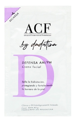 Acf Dadatina Refill Defensa Crema Facial Repuesto 6c