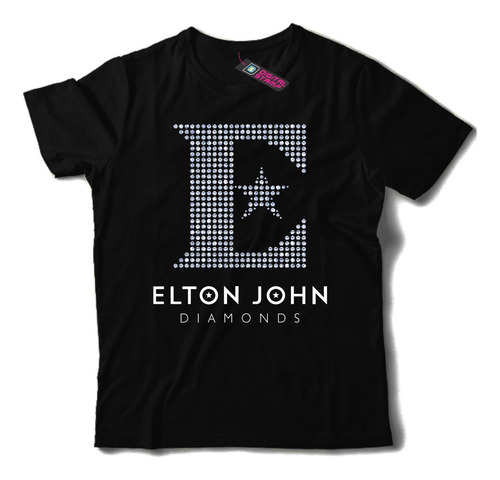 Remera Elton John The Rocket Man Piano 2 Dtg Premium