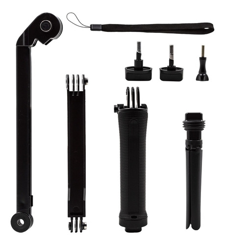 Bastão Monopod Retrátil Gopro Hero 5 4 3 3+ Tripe 3 Way