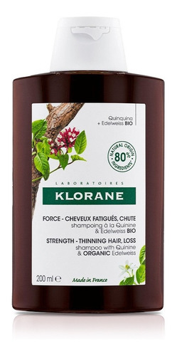 Shampoo Klorane Quinina en botella de 200mL por 1 unidad