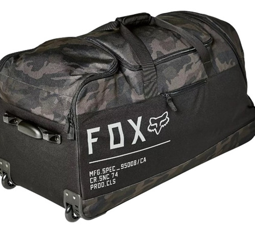 Bolso 180 Shuttle Con Ruedas Camuflado Motocross Atv Fox