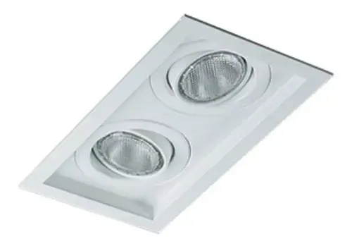 Itamonte con doble punto empotrado Par20, color blanco, no viene con ...