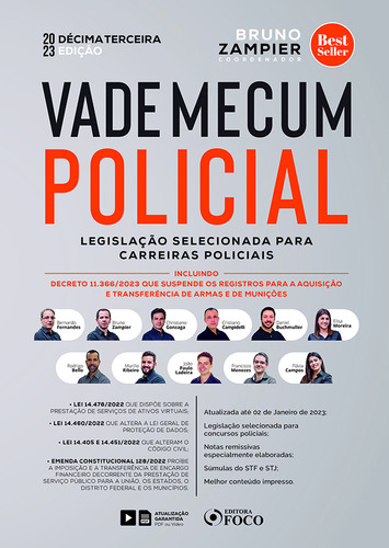 Livro Vade Mecum Policial - Legislação Selecionada Para Carr