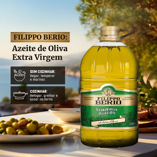 Azeite De Oliva 5 Litros Extra Virgem Italiano Filippo Berio