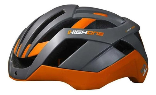 Capacete Ciclismo High One Pro Space Mtb Cinza/laranja G