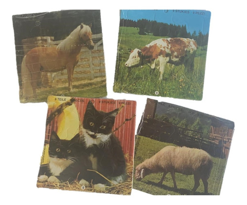 Puzzle Rompecabezas Animales Modelos Surtidos 9 Piezas