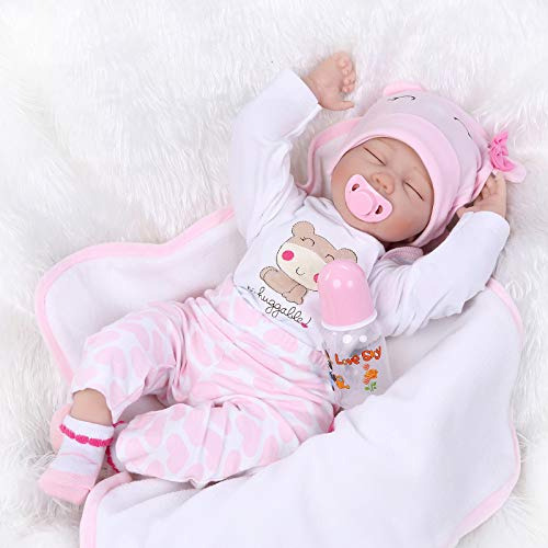 Reborn Baby Dolls Sleeping Girl 22 Inch Realistic Baby Doll