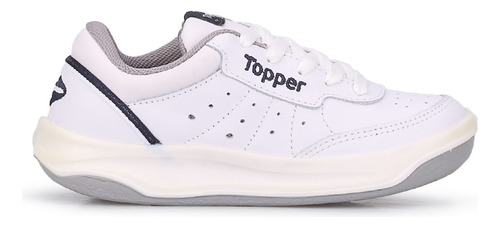 Zapatillas Topper X Forcer Kids Cuero Niños Nenas Escolares