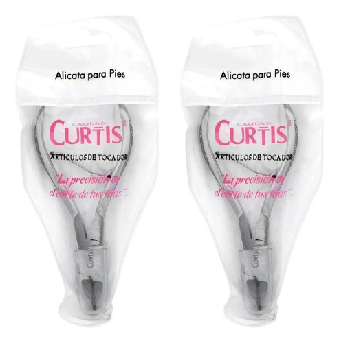  Alicata Cortador De Uñas Pedicure Curtis Kit 2 Pzs