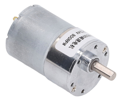 Dc Motor Gear 24v 800rpm Redução De Velocidade Transmissão E
