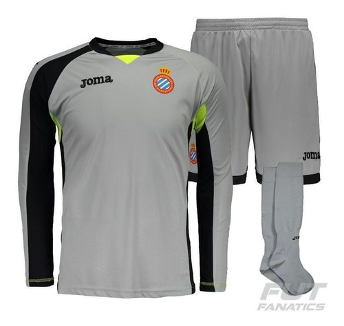 Kit Joma Espanyol Goleiro 2015 Cinza - Futfanatics