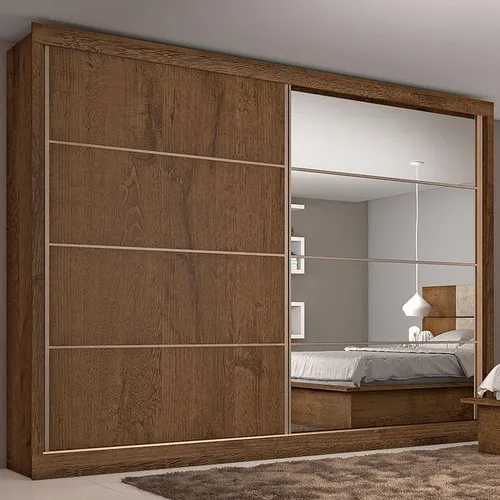 Guarda-roupa Sevilha Espelhado 2 Portas E 6 Gavetas Made Menor preço em Guarda-roupa Sevilha Espelhado 2 Portas E 6 Gavetas Made