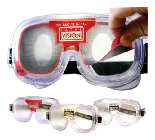 Googles Lentes Fatal Vision Simulador De Consumo De Alcohol