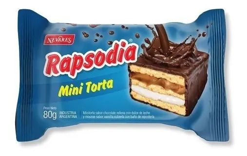 Bizcochuelo Mini Torta Rapsodia 80 gr