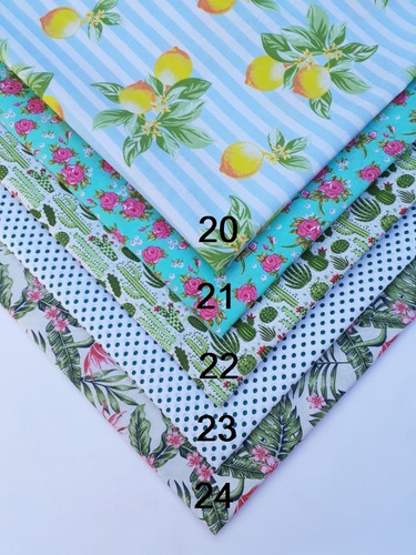 10metros Tecido Tricoline Estampado P/ Artesanato, Decoração