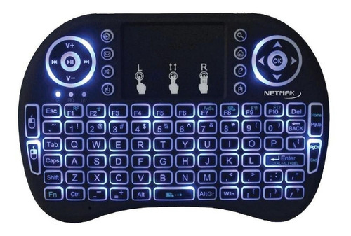 Mini Teclado + Mouse Pad Netmak Nm-kb980b Wireless La Plata