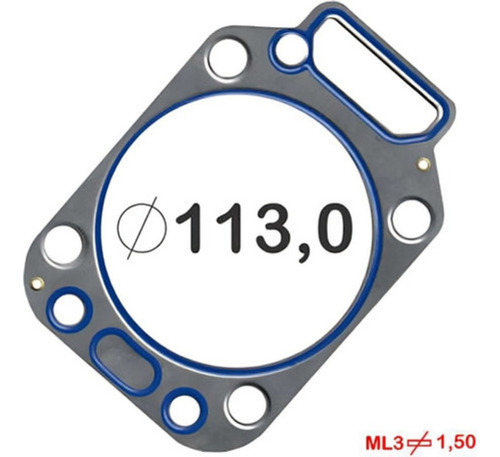 Junta Cabeçote Aço Mwm D226 D227 D229 Motor 4.10 X10 Diese