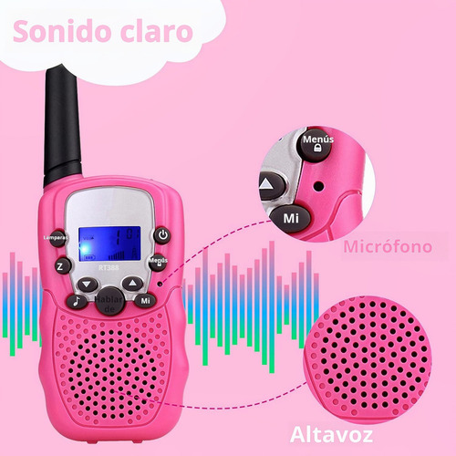..radio Walkie Talkie Para Niños Con 22 Canales 3 Millas 2 P