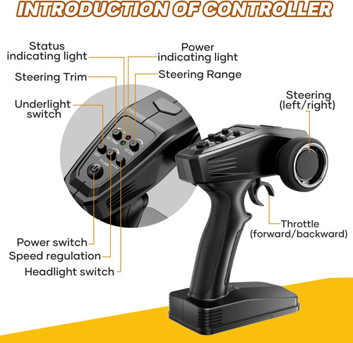 1: 16 Acursos Rc Sin Pruebas Para Adultos Control Remoto Max