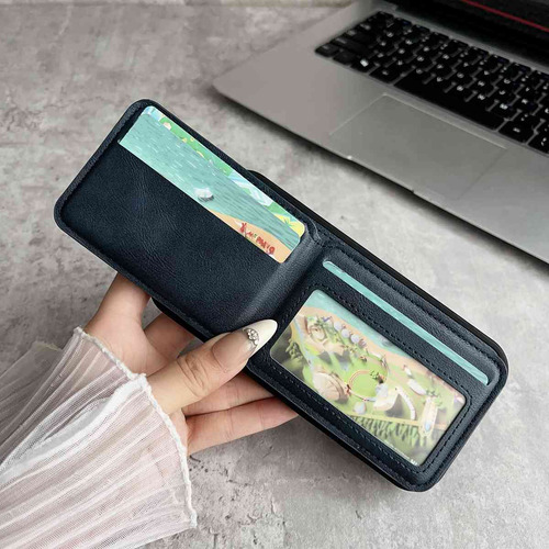 Funda De Piel Sintética Magsafe 2 En 1 Para iPhone 11 12 13 14 15 16 Pro Max 14plus 15plus 16plus