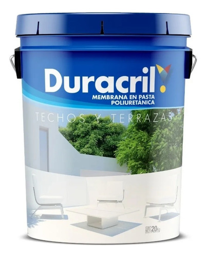 Duracril Membrana En Pasta Poliuretano 20 Kg Verde Musgo Satinado
