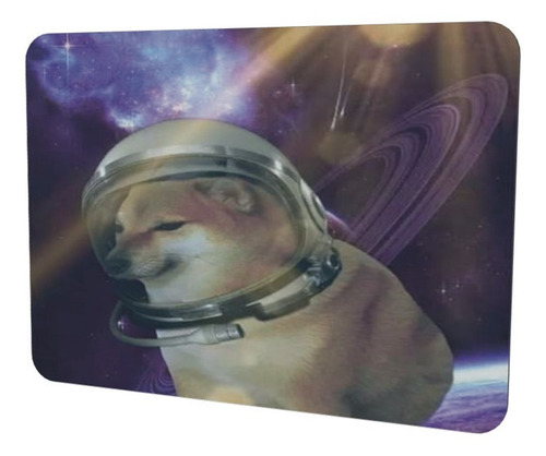 Kit Mouse Pad Perro Cheems Meme Astronauta Espacio