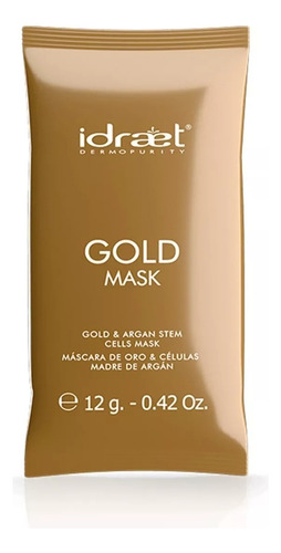 Mascara Oro Y Celulas Madre Idraet Gold Mask X Una Unidad 