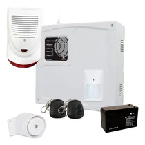 Comprar Kit Alarma Domiciliaria- Sensor-controles-sirenas Y Batería 