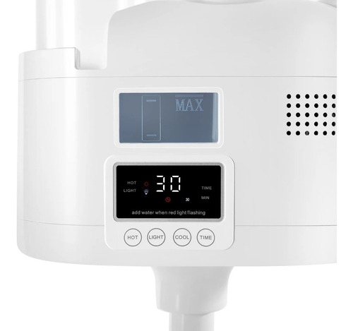 Imagen 4 de 5 de Vapor Frio Caliente Ozono Lampara Lupa Spa Facial Digital