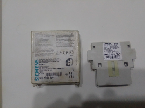 Bloque De Contacto Auxiliar Marca Siemens 3rh1921-1da11