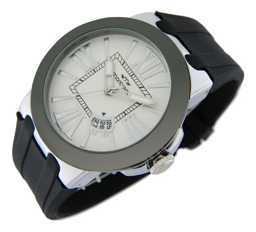 Reloj Montreal Hombre Ml514 Calendario Malla Silicona