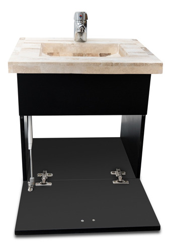 Imagen 4 de 9 de Vanitory Colgante 40cm Travertino Griferia Envio Gratis