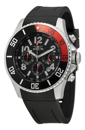 Reloj Invicta Pro Diver 13727 Plata Fibra Carbon 48mm 100m
