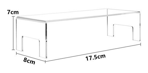 2pcs/set Acrylic Display Riser Shelf Storage For Dessert Toy