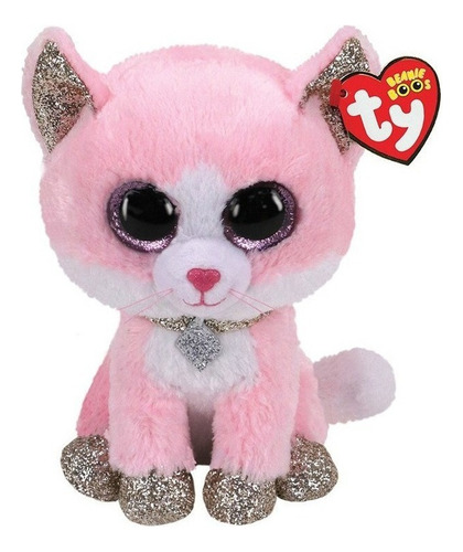Gorro Ty Glitter 15 Cm Olhos Grandes Raposa Cachorro Ovelha