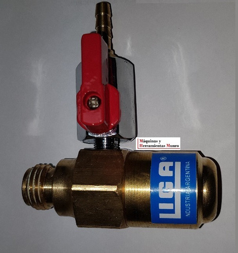 Regulador De Presion De Co2 Para Tubito Drago Con Llave De Paso Marca Liga