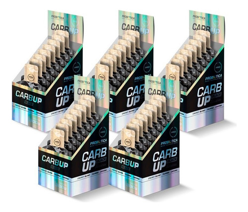 5x Carb Up Gel Caixa Com 10 Sachês De 30g Cada - Probiótica Sabor Baunilha