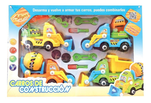 Imagen 1 de 3 de Carros De Construcción Armables Mi Alegría