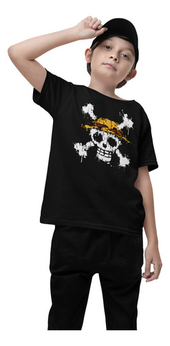 Playera Anime One Piece, Skull -s Logo