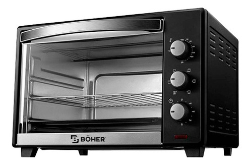 Horno de mesa eléctrico Boher B-60CRE 50L negro/gris