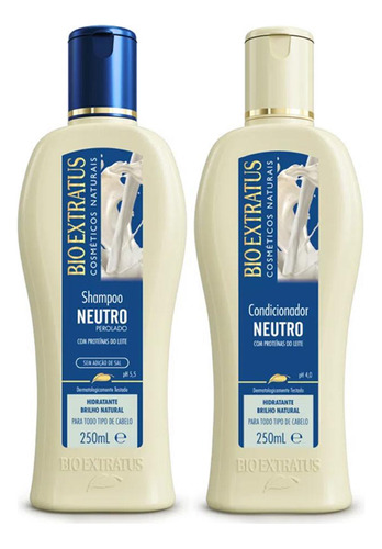 Kit Neutro Shampoo 250ml + Condicionador 250ml Bio Extratus