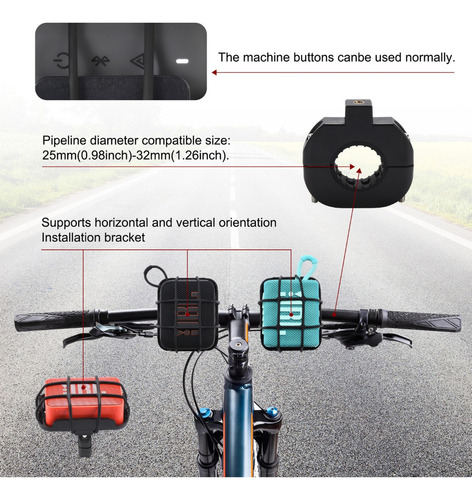 Soporte Bicicleta Para Altavoz Bluetooth Portátil Moda