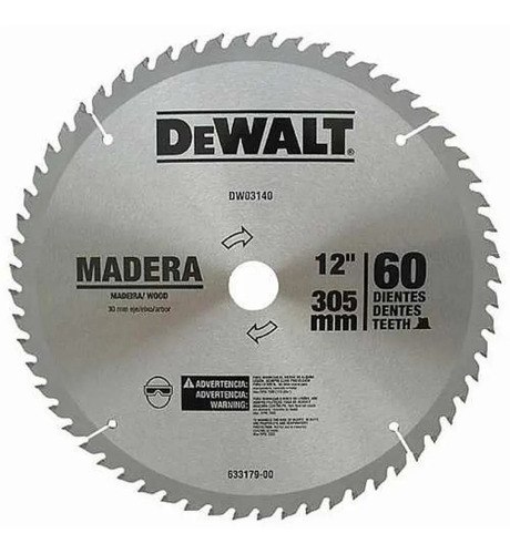 Disco Sierra Circular P/madera 12  X 60 T  Dwa03140 Dewalt