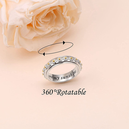 Anillo Ajustable Antiestrés Giratorio Var Diseños