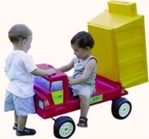 Imagen 3 de 10 de Camion Volcador Gigante Arrastre Plastico Rotoys 1 A 5 Años