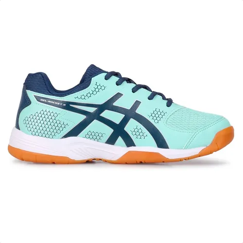 Zapatillas Asics Gel Rocket A Mujer Voley Suela Caramelo